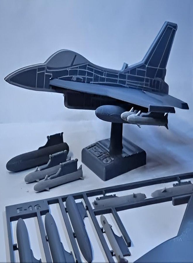 Beoals DIY Model Aircraft Kit, F-16 Fighter Jet Scale Model with Detachable Parts,Multicolor - Image 2